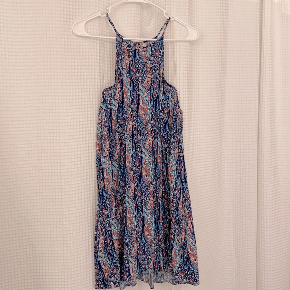 Blue paisley dress